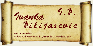 Ivanka Milijašević vizit kartica